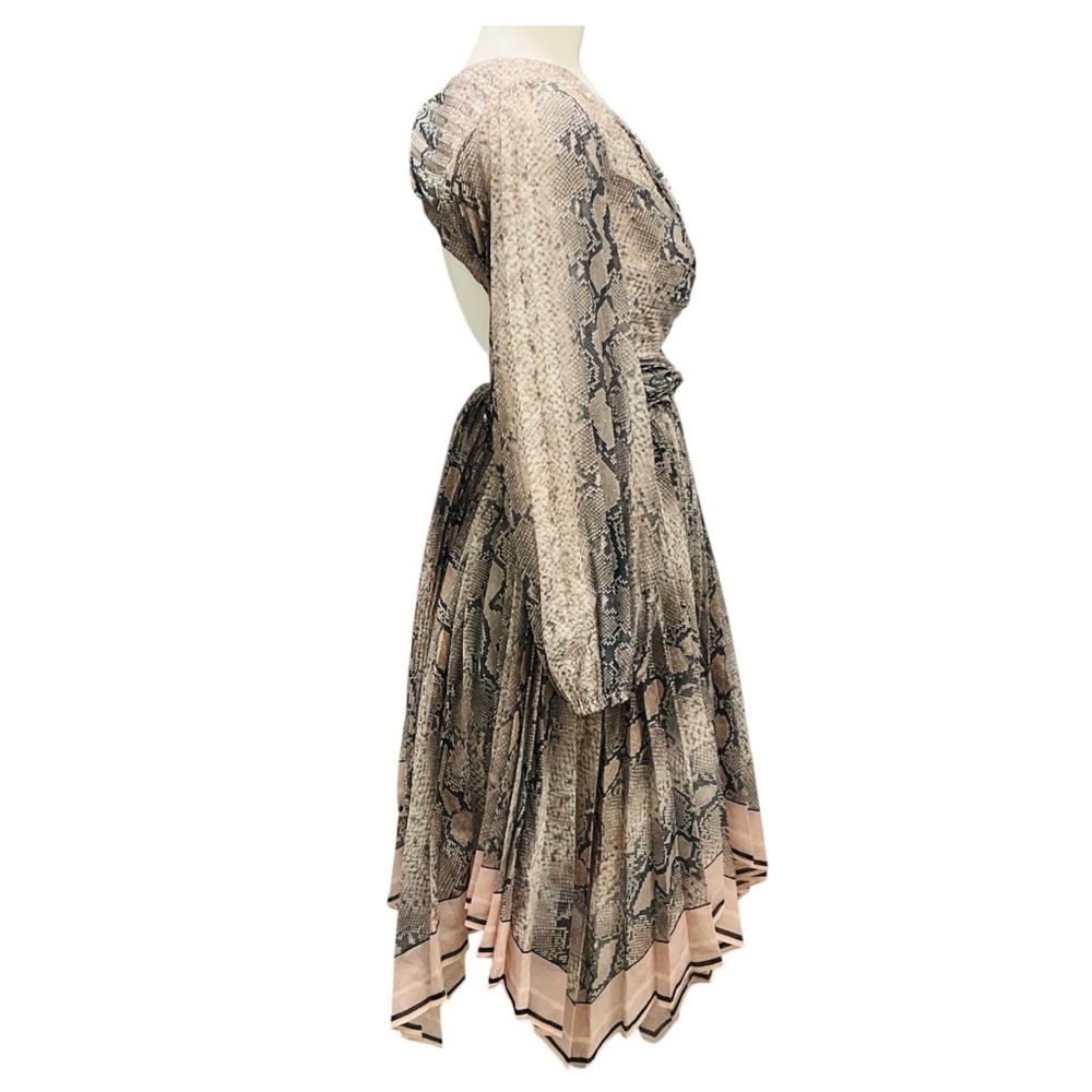 ZIMMERMANN BEIGE / TAUPE MULTI CORSAGE PYTHON COQ… - image 2